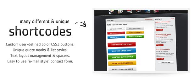 Radial Shortcodes